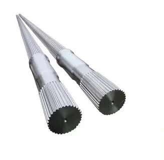 品質  Customizable Length Involute Inner Spline Twin Screw Extruder Shaft for Extrusion 工場