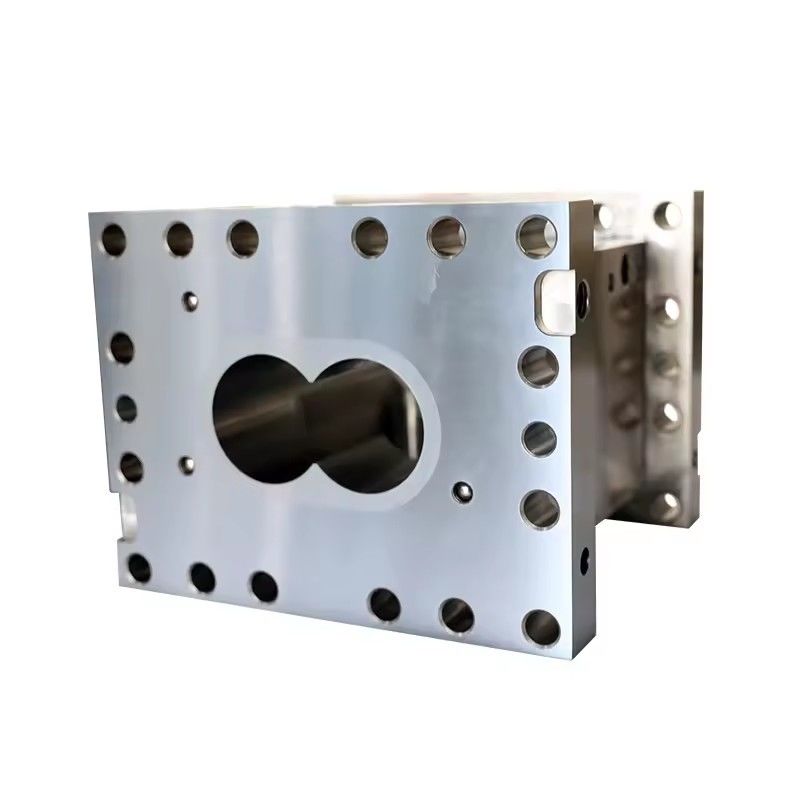 パラレルツインスクロールプラスチックエクストルーダー 高耐磨性と耐腐蝕性 スクリュー要素とカスタマイズされたバレル