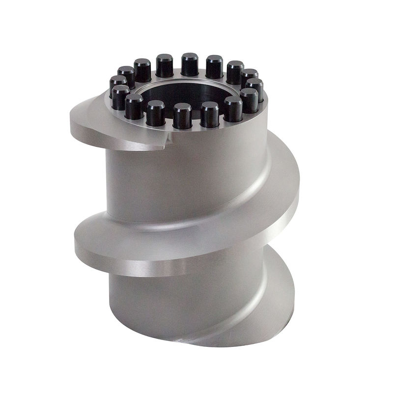 アンドリッツ EX1021 ペットフードパフングマシン用のスクリューエレメント サイズと金属色のカスタマイズ