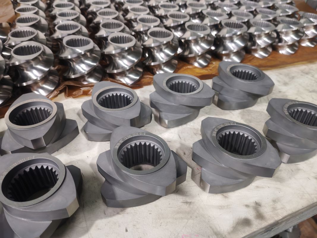 プラスチック押出ライン スクリューエレメント 60mm-120 スクリュー長 100rpm-1200 スクリュー速度 二軸押出機用