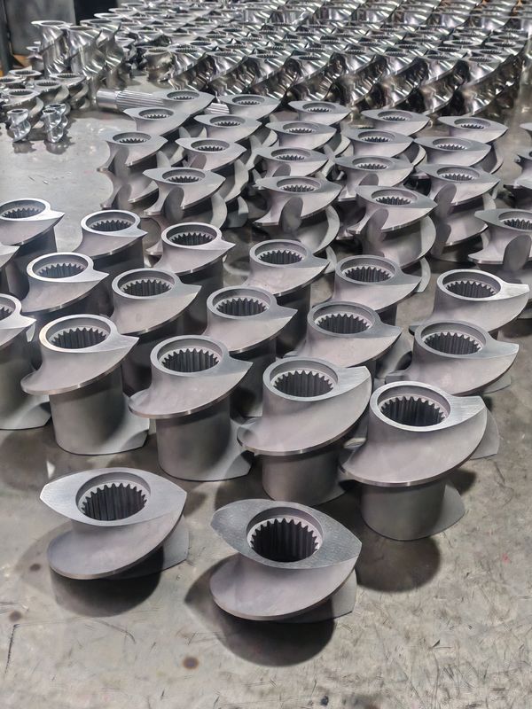 プラスチック押出ライン スクリューエレメント 60mm-120 スクリュー長 100rpm-1200 スクリュー速度 二軸押出機用