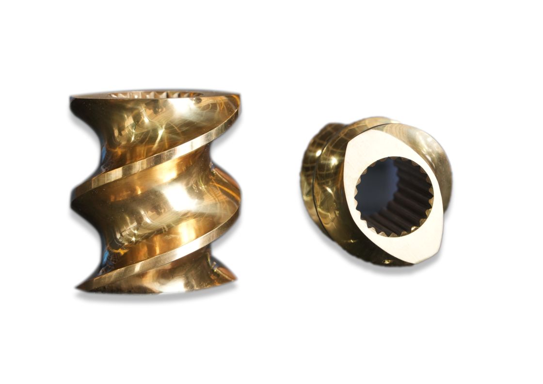 スクロールエレメント スクロールバレル スクロールパーツ CTEツインスクロールエクストルーダーマシン用のシャフト