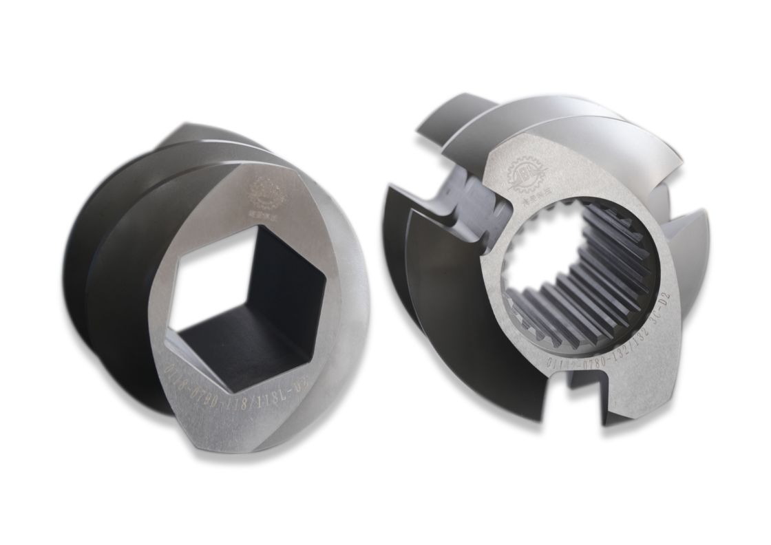 スクロールエレメント スクロールバレル スクロールパーツ CTEツインスクロールエクストルーダーマシン用のシャフト