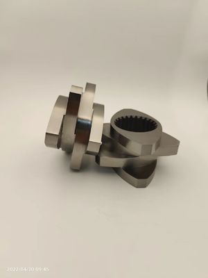600rpm カスタマイズされたツインスクリューエクストルーダー部品 螺紋ブロック プラスチック Granulator アクセサリー