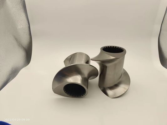 600rpm カスタマイズされたツインスクリューエクストルーダー部品 螺紋ブロック プラスチック Granulator アクセサリー