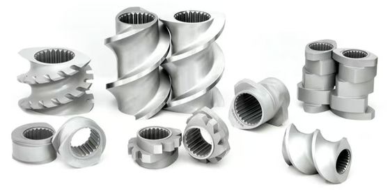 リチウムイオン電池製造機用共回転二軸押出機部品シャフトスクリューセグメントバレルおよびサイドフィーダー