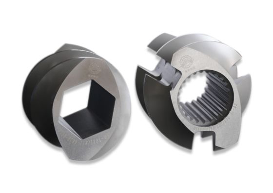 コペリオン ベルストルフ Keya Jsw 押出機 スペアパーツ - バレル、スクリューエレメント、シャフト、合金、および必要に応じたカスタマイズ